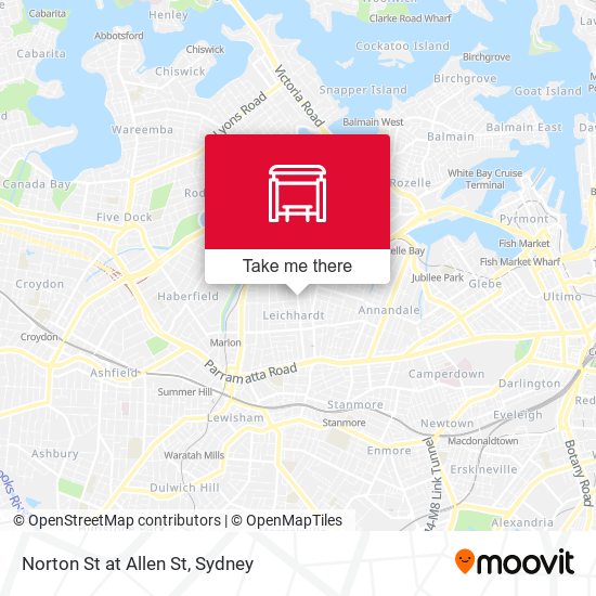 Norton St at Allen St map
