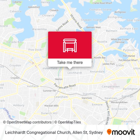 Leichhardt Congregational Church, Allen St map