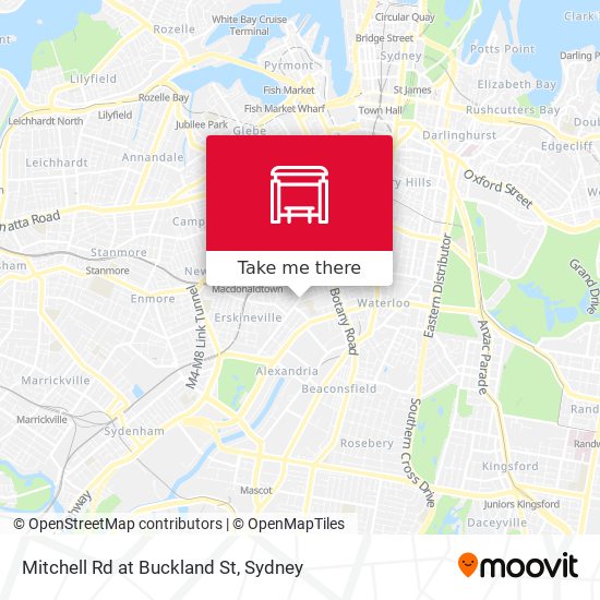 Mitchell Rd at Buckland St map