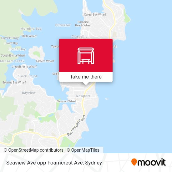 Seaview Ave opp Foamcrest Ave map
