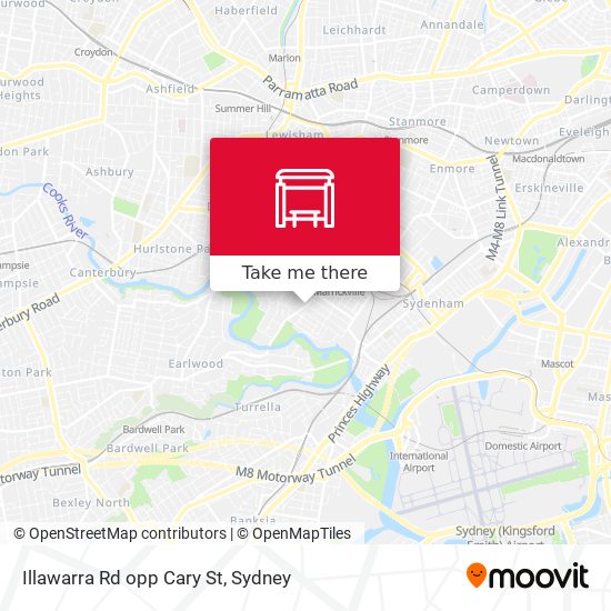 Illawarra Rd opp Cary St map