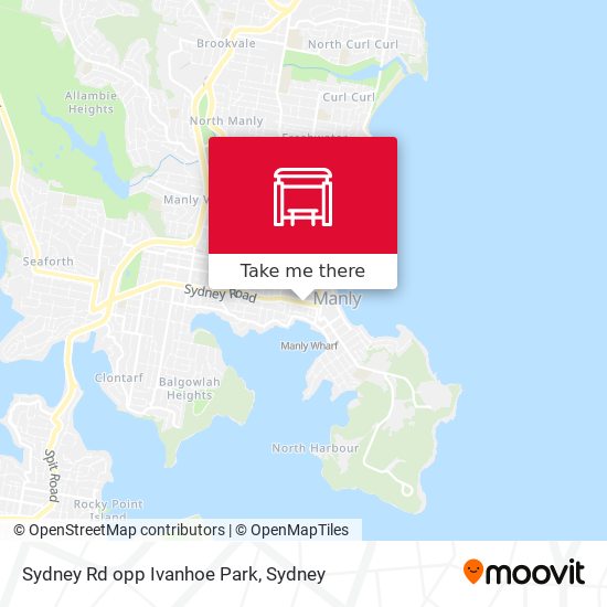 Sydney Rd opp Ivanhoe Park map