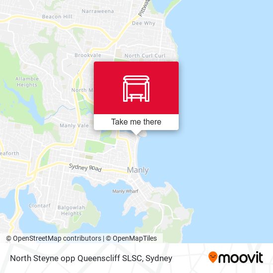 North Steyne opp Queenscliff SLSC map