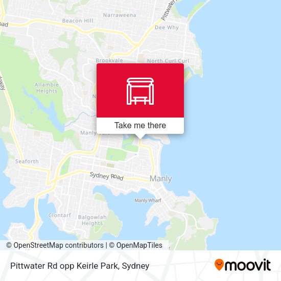 Pittwater Rd opp Keirle Park map