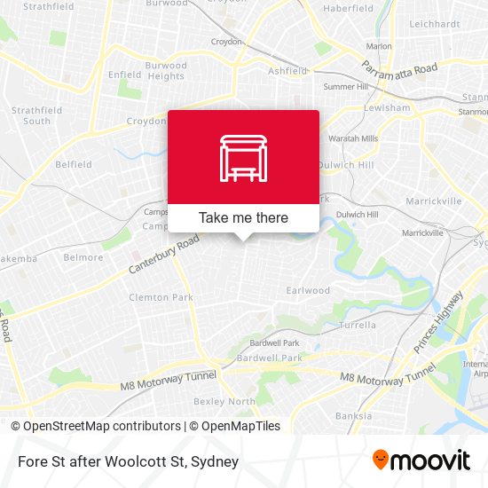 Fore St after Woolcott St map
