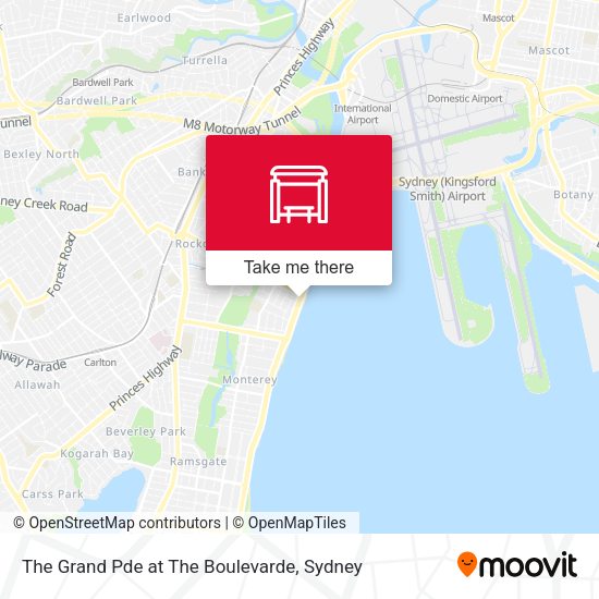 The Grand Pde at The Boulevarde map