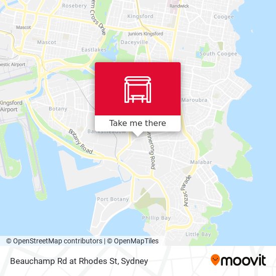 Beauchamp Rd at Rhodes St map