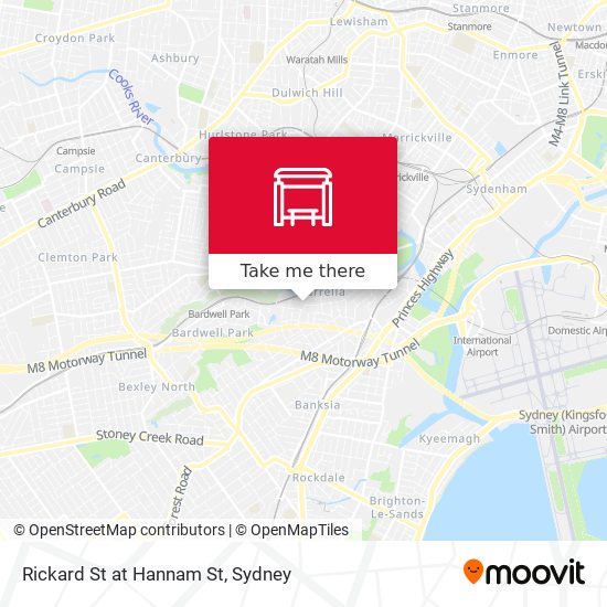 Rickard St at Hannam St map