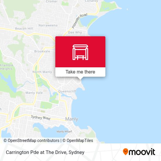 Carrington Pde at The Drive map