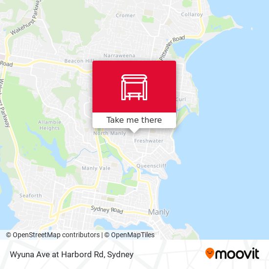 Wyuna Ave at Harbord Rd map