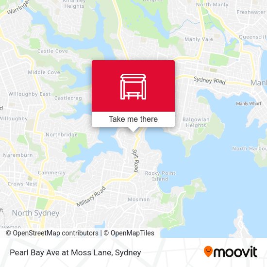 Pearl Bay Ave at Moss Lane map