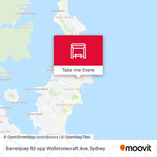 Barrenjoey Rd opp Wollstonecraft Ave map