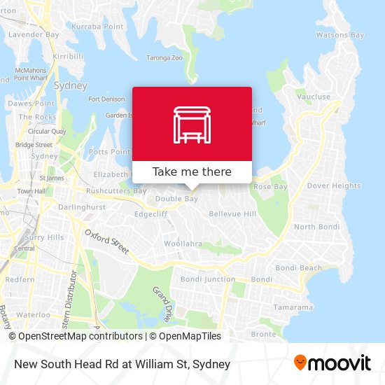 New South Head Rd at William St map