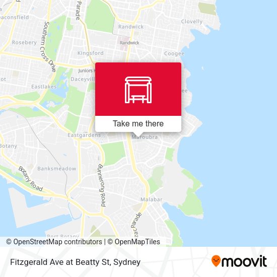 Fitzgerald Ave at Beatty St map