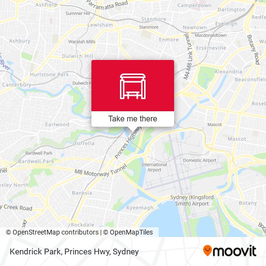 Kendrick Park, Princes Hwy map