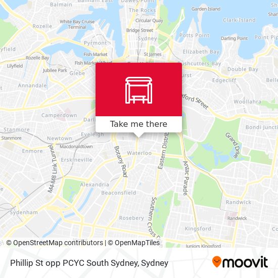 Phillip St opp PCYC South Sydney map