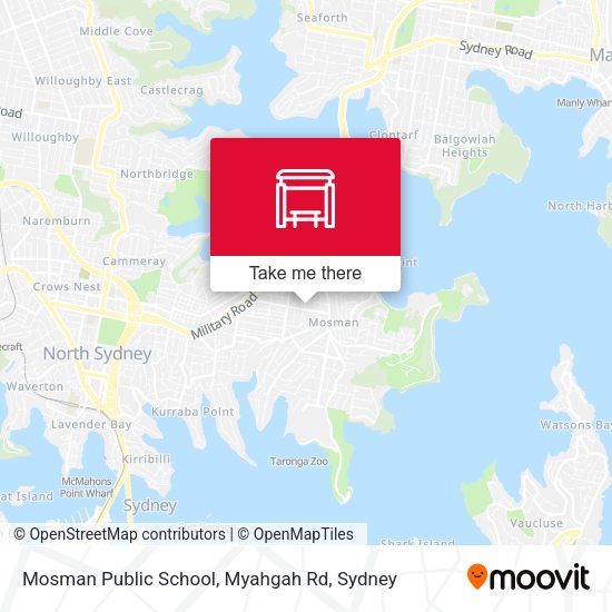Mosman Public School, Myahgah Rd map