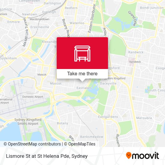 Lismore St at St Helena Pde map