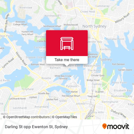 Darling St opp Ewenton St map