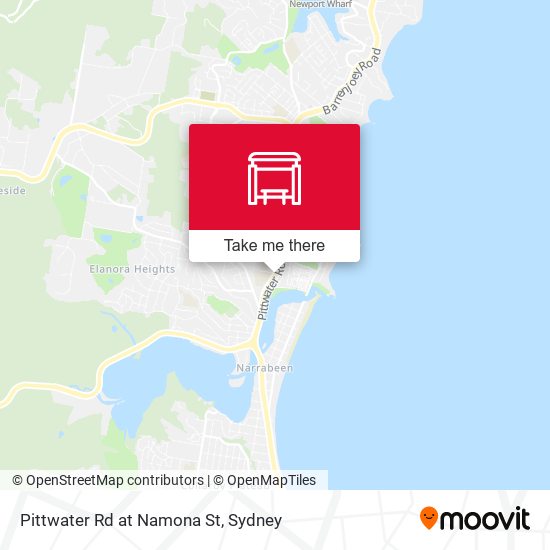 Pittwater Rd at Namona St map