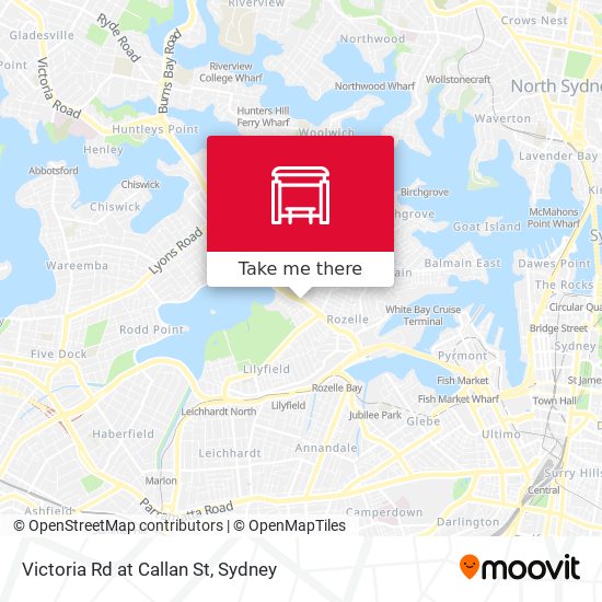Victoria Rd at Callan St map
