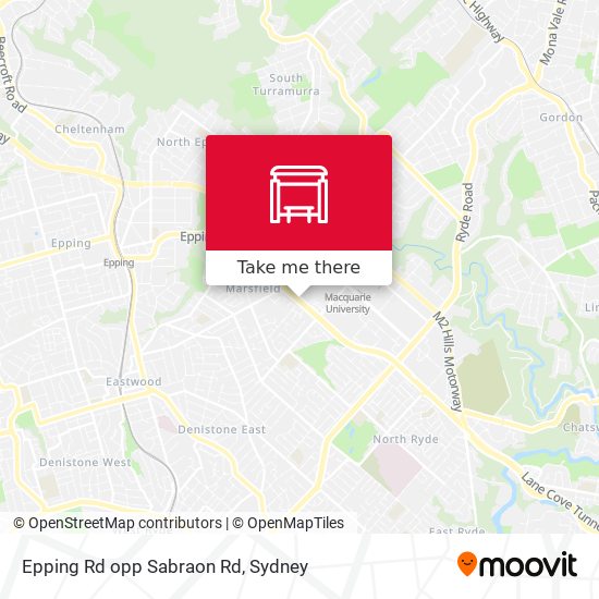 Epping Rd opp Sabraon Rd map