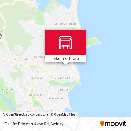 Pacific Pde opp Avon Rd map