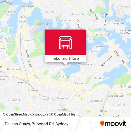 Pelican Quays, Burwood Rd map