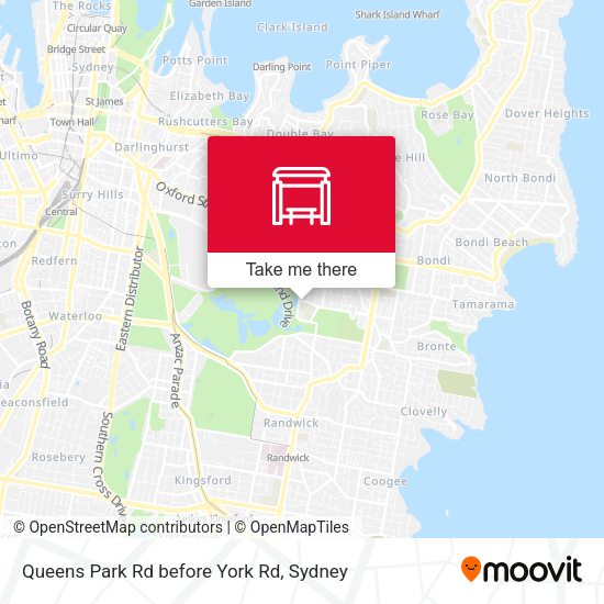 Queens Park Rd before York Rd map