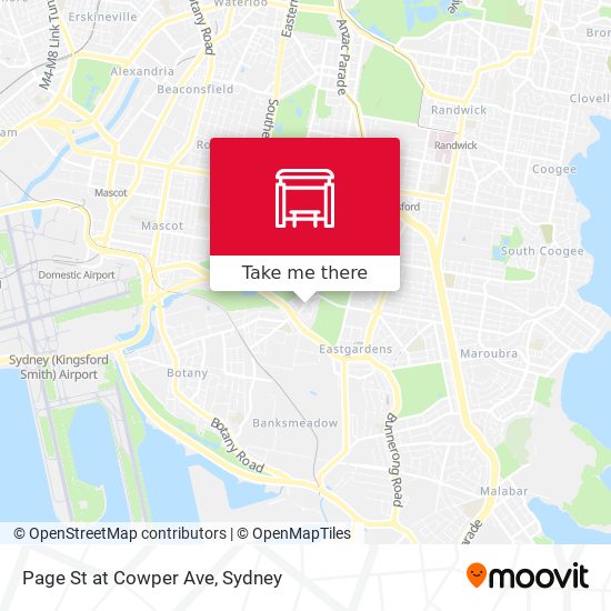 Page St at Cowper Ave map