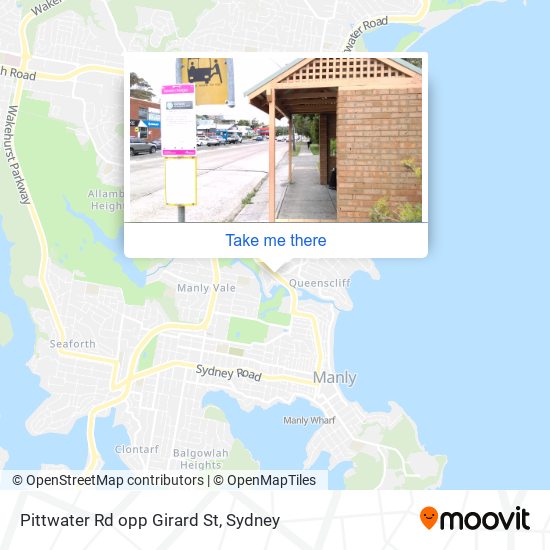 Pittwater Rd opp Girard St map