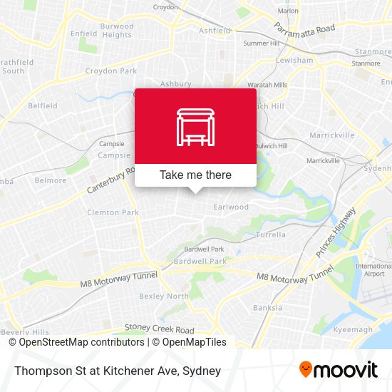 Thompson St at Kitchener Ave map