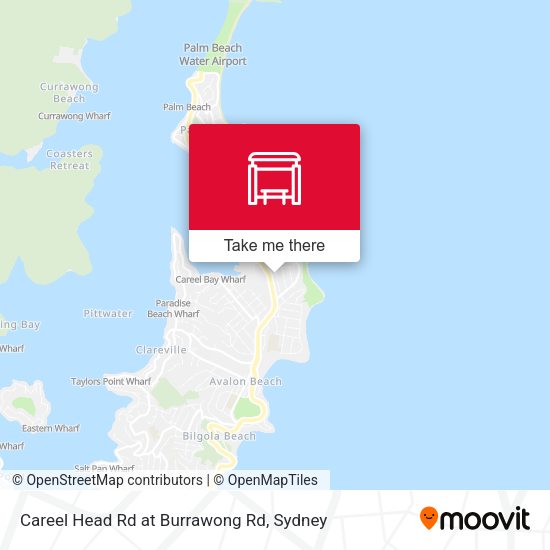 Careel Head Rd at Burrawong Rd map