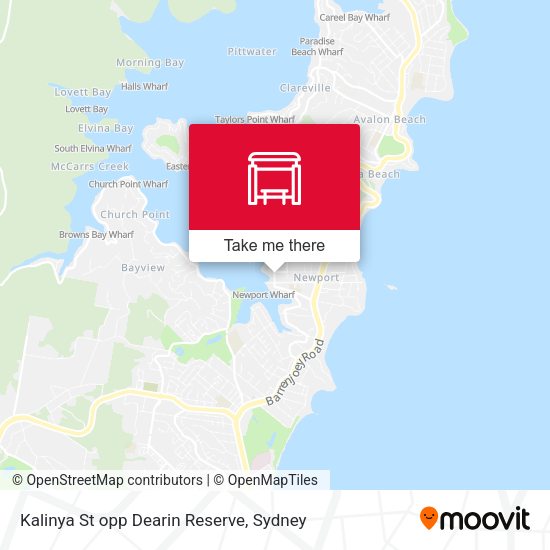 Kalinya St opp Dearin Reserve map