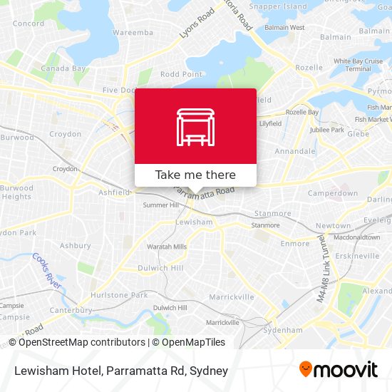 Lewisham Hotel, Parramatta Rd map