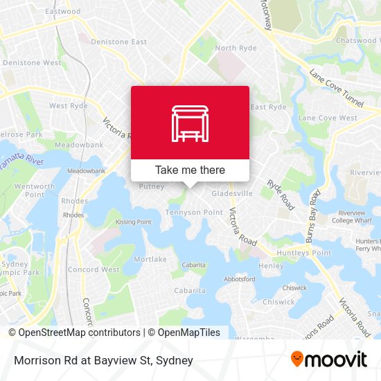 Morrison Rd at Bayview St map