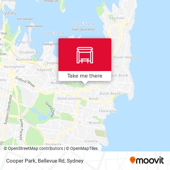 Cooper Park, Bellevue Rd map