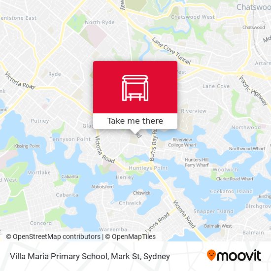 Villa Maria Primary School, Mark St map