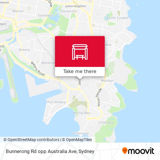 Bunnerong Rd opp Australia Ave map