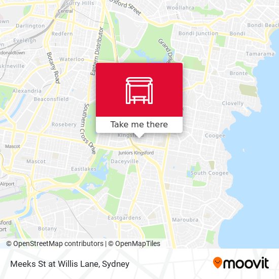 Meeks St at Willis Lane map