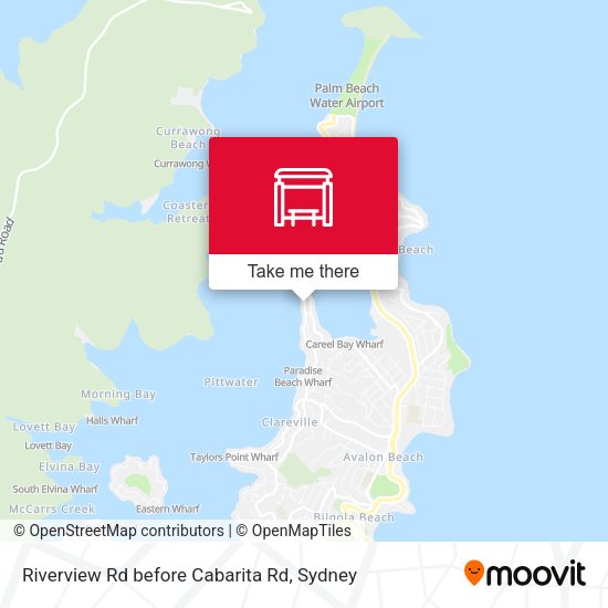 Riverview Rd before Cabarita Rd map