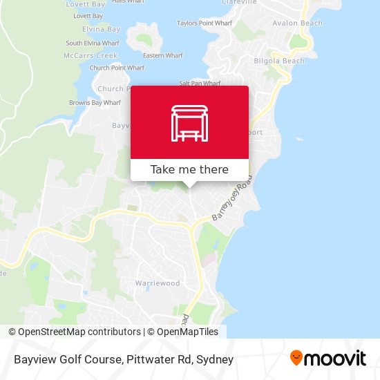 Bayview Golf Course, Pittwater Rd map