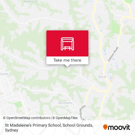 St Madeleine's Primary School, School Grounds map