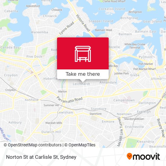 Norton St at Carlisle St map