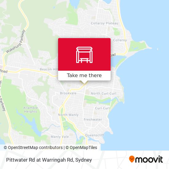 Mapa Pittwater Rd at Warringah Rd