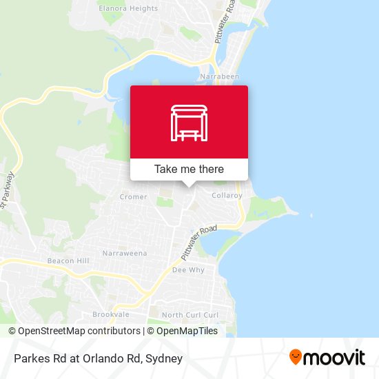 Parkes Rd at Orlando Rd map