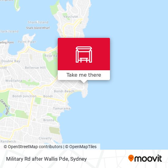 Military Rd after Wallis Pde map