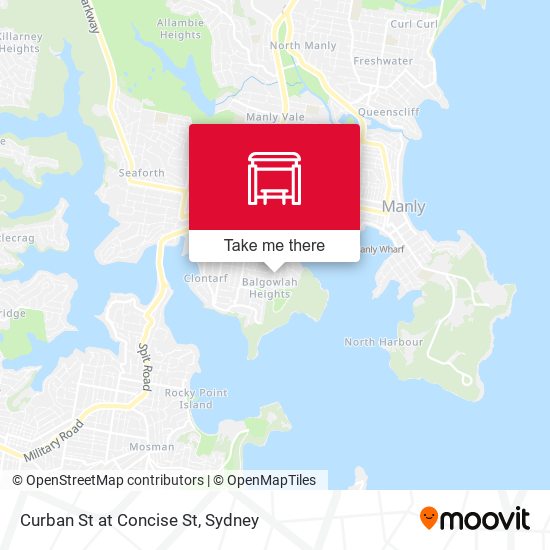 Curban St at Concise St map