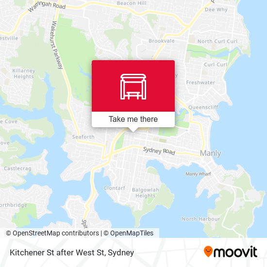Kitchener St after West St map