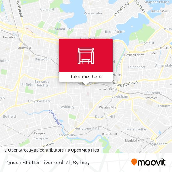 Queen St after Liverpool Rd map